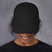 Load image into Gallery viewer, Manny Phesto Text Logo (Black Text) - Dad Hat
