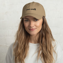 Load image into Gallery viewer, Over South Text Logo (Black Text) - Embroidered Dad Hat
