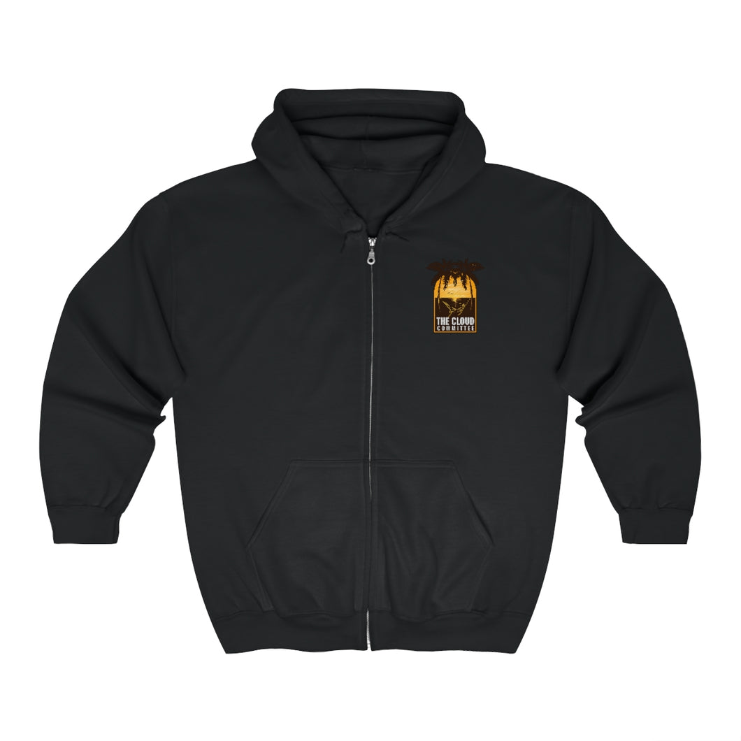 The Cloud Committee - Embroidered Zip Up Hoodie