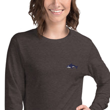 Load image into Gallery viewer, Embroidered Seward Sharks Logo -Unisex Long Sleeve Tee
