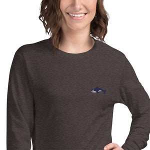 Embroidered Seward Sharks Logo -Unisex Long Sleeve Tee