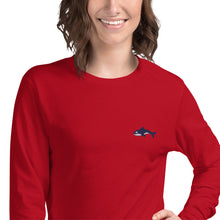 Load image into Gallery viewer, Embroidered Seward Sharks Logo -Unisex Long Sleeve Tee
