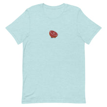 Load image into Gallery viewer, Embroidered Blood Orange Short-Sleeve Unisex T-Shirt (Centered Logo)
