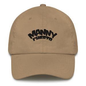 Manny Phesto Text Logo (Black Text) - Dad Hat