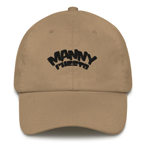 Manny Phesto Text Logo (Black Text) - Dad Hat
