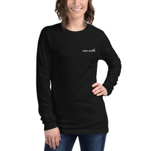 Load image into Gallery viewer, Embroidered Over South Text Logo (White Text) Unisex Long Sleeve Tee
