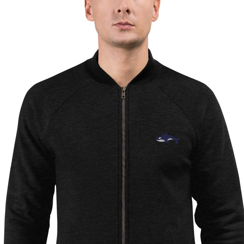 Embroidered Seward Sharks Logo - Bomber Jacket