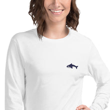Load image into Gallery viewer, Embroidered Seward Sharks Logo -Unisex Long Sleeve Tee
