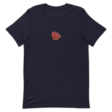 Load image into Gallery viewer, Embroidered Blood Orange Short-Sleeve Unisex T-Shirt (Centered Logo)
