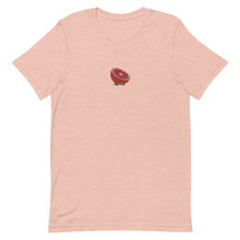 Load image into Gallery viewer, Embroidered Blood Orange Short-Sleeve Unisex T-Shirt (Centered Logo)
