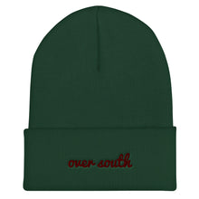 Load image into Gallery viewer, Over South Text Logo (Sexy Red Text) Cuffed Beanie
