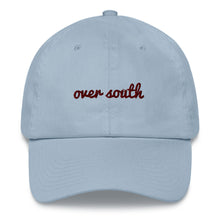 Load image into Gallery viewer, Over South Text Logo (Sexy Red Text) Embroidered Dad Hat
