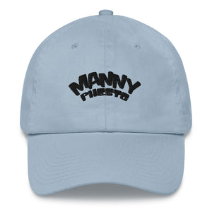 Manny Phesto Text Logo (Black Text) - Dad Hat