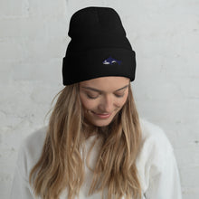 Load image into Gallery viewer, Embroidered Seward Sharks Logo - Cuffed Beanie
