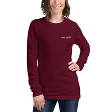 Load image into Gallery viewer, Embroidered Over South Text Logo (White Text) Unisex Long Sleeve Tee
