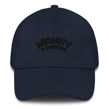 Load image into Gallery viewer, Manny Phesto Text Logo (Black Text) - Dad Hat
