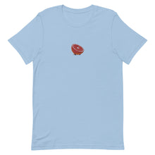 Load image into Gallery viewer, Embroidered Blood Orange Short-Sleeve Unisex T-Shirt (Centered Logo)
