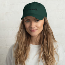 Load image into Gallery viewer, Over South Text Logo (Black Text) - Embroidered Dad Hat
