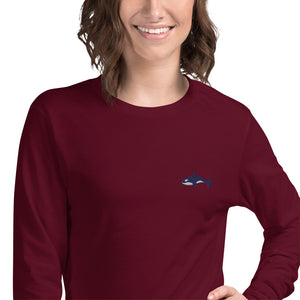 Embroidered Seward Sharks Logo -Unisex Long Sleeve Tee