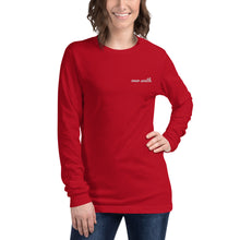 Load image into Gallery viewer, Embroidered Over South Text Logo (White Text) Unisex Long Sleeve Tee
