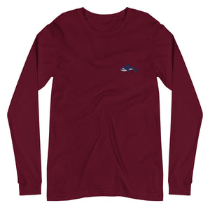 Embroidered Seward Sharks Logo -Unisex Long Sleeve Tee