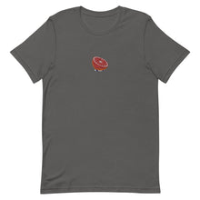 Load image into Gallery viewer, Embroidered Blood Orange Short-Sleeve Unisex T-Shirt (Centered Logo)
