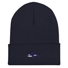 Load image into Gallery viewer, Embroidered Seward Sharks Logo - Cuffed Beanie
