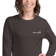 Load image into Gallery viewer, Embroidered Over South Text Logo (White Text) Unisex Long Sleeve Tee
