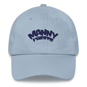 Manny Phesto Text Logo (Navy Text) Dad Hat