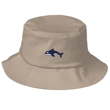 Load image into Gallery viewer, Embroidered Seward Sharks Logo - Old School Bucket Hat
