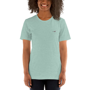 Embroidered Doobie Logo - Short-Sleeve Unisex T-Shirt