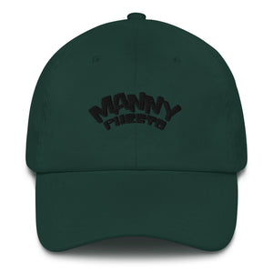 Manny Phesto Text Logo (Black Text) - Dad Hat