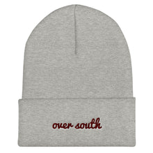 Load image into Gallery viewer, Over South Text Logo (Sexy Red Text) Cuffed Beanie
