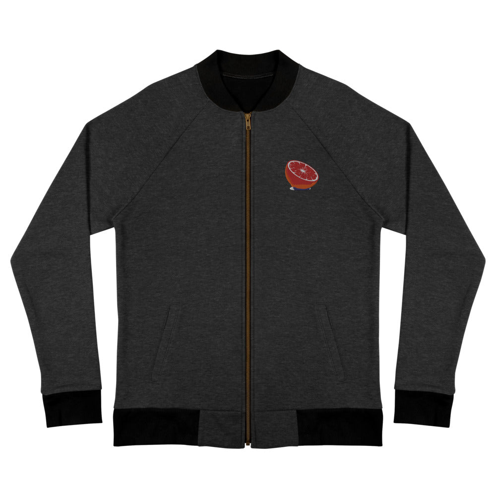 Embroidered Blood Orange - Bomber Jacket