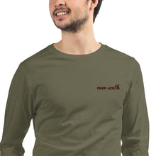 Load image into Gallery viewer, Embroidered Over South Text Logo (Sexy Red Text) - Unisex Long Sleeve Tee
