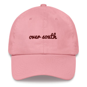 Over South Text Logo (Sexy Red Text) Embroidered Dad Hat
