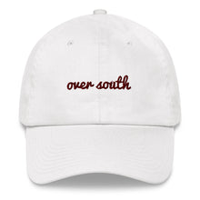 Load image into Gallery viewer, Over South Text Logo (Sexy Red Text) Embroidered Dad Hat
