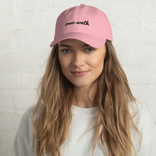 Load image into Gallery viewer, Over South Text Logo (Black Text) - Embroidered Dad Hat
