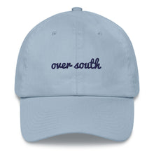 Load image into Gallery viewer, Over South Text Logo (Navy Text) Embroidered Dad Hat
