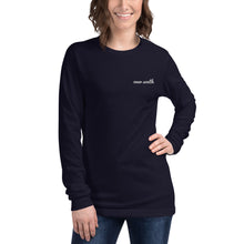 Load image into Gallery viewer, Embroidered Over South Text Logo (White Text) Unisex Long Sleeve Tee
