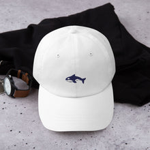 Load image into Gallery viewer, Embroidered Seward Sharks Logo - Dad Hat

