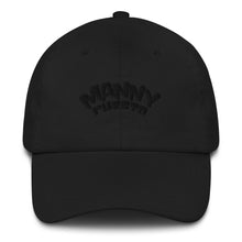 Load image into Gallery viewer, Manny Phesto Text Logo (Black Text) - Dad Hat
