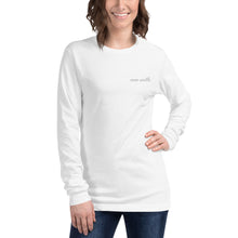 Load image into Gallery viewer, Embroidered Over South Text Logo (White Text) Unisex Long Sleeve Tee
