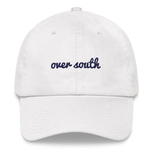 Load image into Gallery viewer, Over South Text Logo (Navy Text) Embroidered Dad Hat
