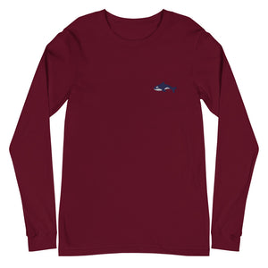 Embroidered Seward Sharks Logo -Unisex Long Sleeve Tee