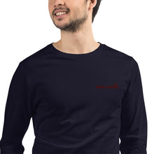 Load image into Gallery viewer, Embroidered Over South Text Logo (Sexy Red Text) - Unisex Long Sleeve Tee
